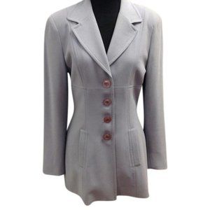 Bebe vintage Crepe Midi jacket blazer 6